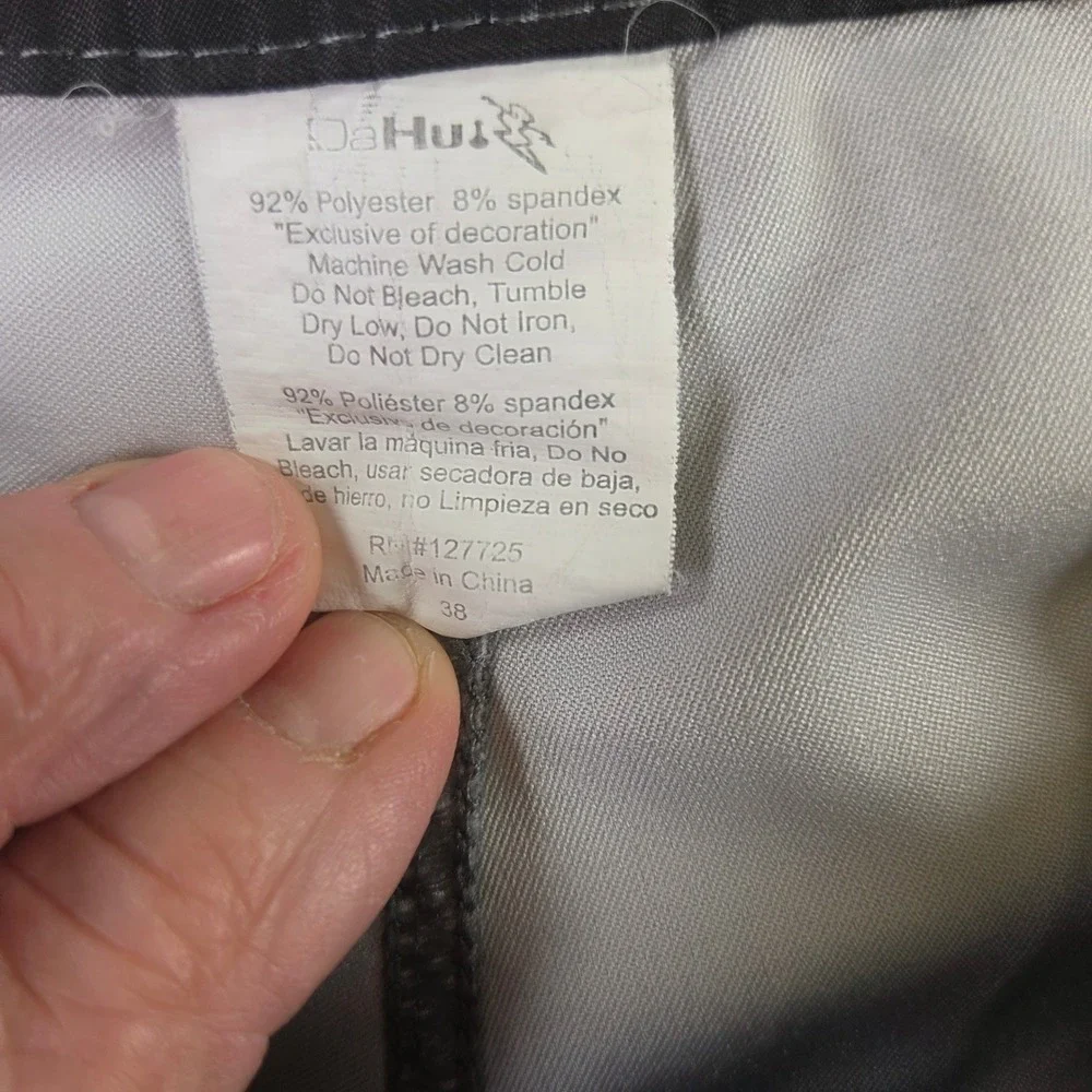 Da Hui Hybrid Collection Shorts Mens 38 Brown Heathered Stretch Board Shorts